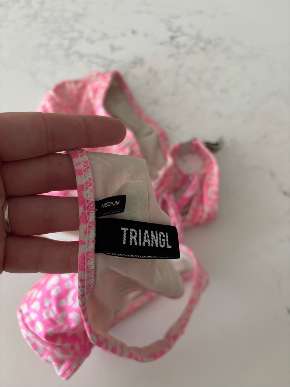 Triangl Swimwear Pink Leopard Print Bikini Set - Picture 6 of 6